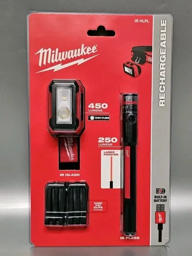 Produktbild ☆Neu☆ Milwaukee IR HLPL LED Taschenlampe  🔦  Stirnlampe