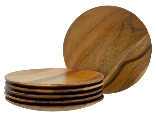 CreaTable Nature Collection Akazienholz Teller Set 6-tlg