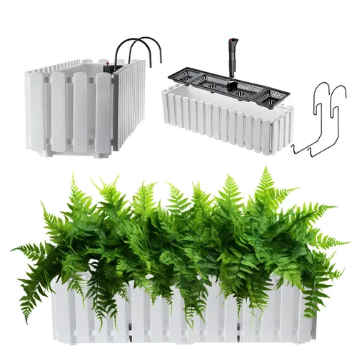 KADAX Blumenkasten 60cm in Weiß