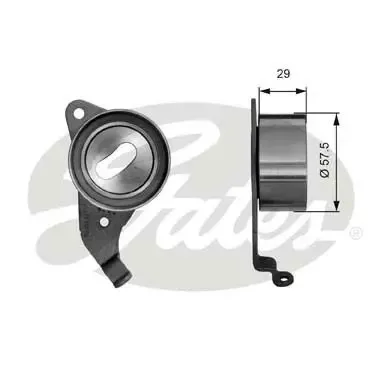 Gates Spannrolle, Zahnriemen PowerGrip T41067