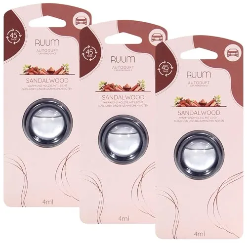 RUUM Auto-Lufterfrischer Sandalwood (3er Pack) je 4 ml