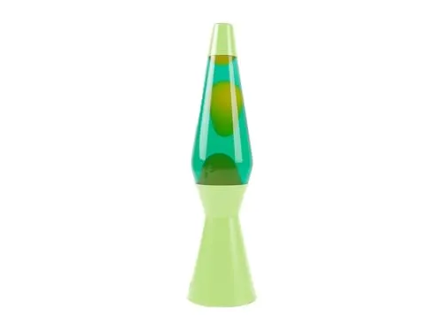 I-TOTAL Flüssige Lavalampe 40 CM (Grun Spaceship) - Retro-Lavalampe mit originellem Glasdesign, schafft Wohlfühlatmosphäre. Ideal für Wohnzimmer und Kinderzimmer, 25W Glühbirne inklusive, modernes 60er-Jahre-Design.