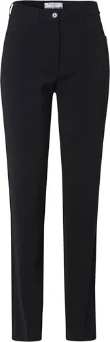 Raphaela by Brax Style Pauline Black 36K - Damen-Hosen mit klassischer Wollhose, Komfortbund und schmalem Beinverlauf für eine elegante Silhouette. Ideal für stilbewusste Frauen.