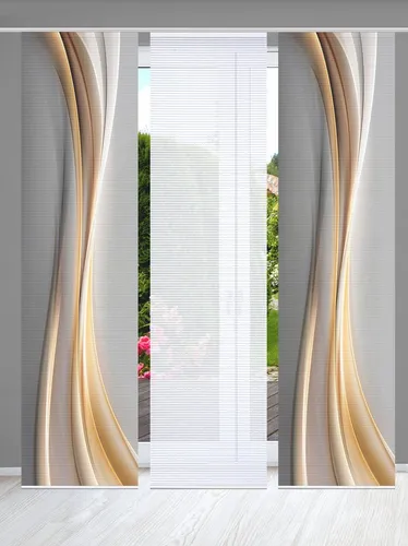 HOME in green Schiebevorhang in gold von HOME in green