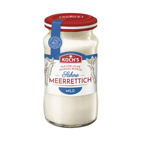 Kochs Sahnemeerrettich cremig mild servierfertig im Glas 135g