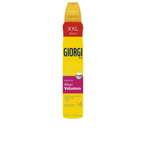 Giorgi Line - Schaum Maxi Volumen 24h, Anti-Krauss und Feuchtigkeit, 0% Alkohol und 0% Silikone, Halt 4-250 ml