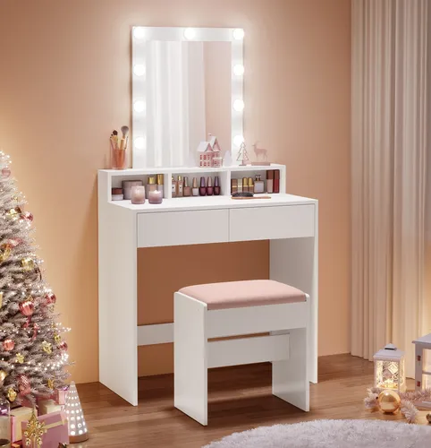 VASAGLE Schminktisch mit LED-Beleuchtung von VASAGLE