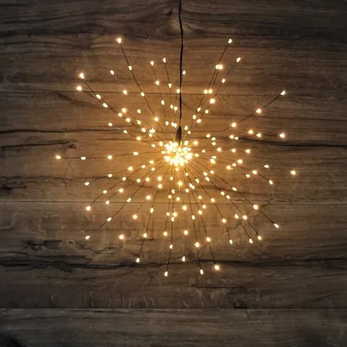 Lights4Christmas LED Polarstern Sputnik 200 LED 50cm schwarz