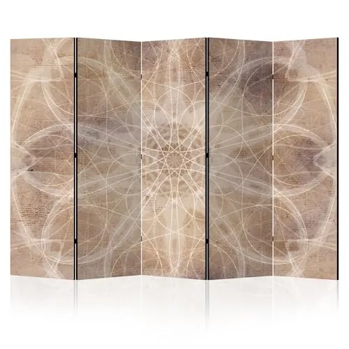 LUMASOUL Paravent doppelseitiger - Paravent Raumteiler Innen - Boho Motiv - 225x172 cm