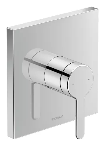 Duravit C.1 Einhebel-Brausemischer Unterputz - Elegante Wannen- und Duscharmatur mit eckiger Rosette in Chrom, ideal für modernes Baddesign und einfache Handhabung.
