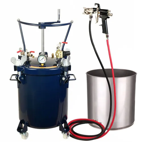 Liter Profi-Lackiergeräteset TC Technic PX-14-1 20 - Farbspritzpistole mit 20-Liter-Metalltank, ideal für effiziente Lackierung großer Flächen. Leichte Pistole mit 1,8-mm-Düse für präzise Farbsteuerung und hervorragende Deckkraft.