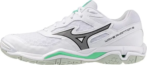 Mizuno Wave Phantom 3 Indoor-Sportschuhe - Hallenschuhe mit Mizuno Wave Technologie für optimale Dämpfung und Stabilität. Ideal für Handballspieler, die Agilität und Komfort auf dem Spielfeld suchen.