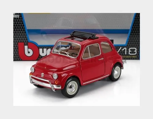 BURAGO 18-12035-R Fiat - 500L Open Roof 1968 - Red - 1/16