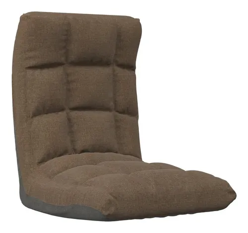 vidaXL Faltbarer Bodenkissen Bodenstuhl Braun von vidaXL