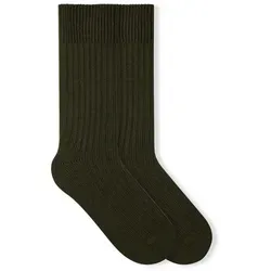 von Jungfeld Socken Merino Merinowolle 35-46 Unisex (1-Paar, 1 Paar) Winter Thermosocken Damen & Herren Wandersocken grün 41-46