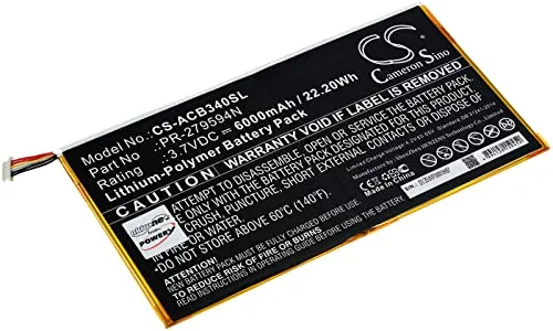 Akku für Tablet Acer Iconia One 10 B3-A40, 6000mAh - Laptop-Akkus mit 6000mAh Kapazität, idealer Ersatzakku für Ihr Tablet - schnell und unkompliziert selbst austauschbar, schont Geldbeutel und Umwelt.