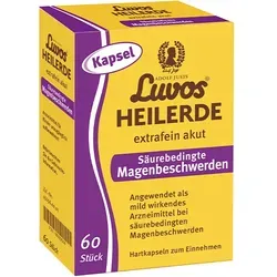 LUVOS Heilerde extrafein Kapseln 60 St - Nahrungsergänzungsmittel zur Unterstützung bei Magenbeschwerden, enthält natürliche Heilerde für ein angenehmes Bauchgefühl.