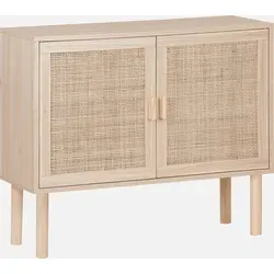 sweeek Aufbewahrungsschrank mit Rohrgeflecht 80 cm von SWEEEK