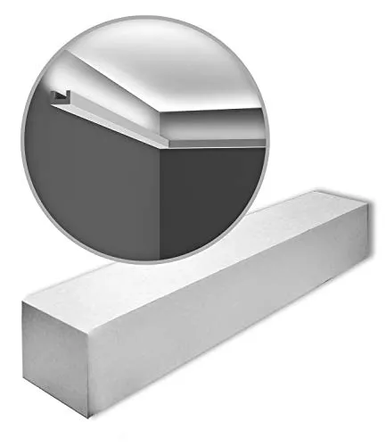 Orac Eckleisten CX190-box-4 U-PROFILE 200 cm – Hochwertige Polystyrolleisten für stilvolle Räume - Elegante Eckleisten aus extrudiertem Polystyrol (HDPS), leicht und formstabil. Einfach zu montieren und überstreichbar. Ideal für Innen- und Außenbereiche, verleiht jedem Raum eine besondere Note.
