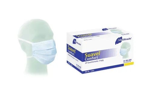 Suavel Comfort Maske Typ II blau  50St