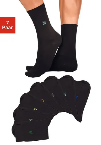 H.I.S Basicsocken (Packung, 7-Paar) mit Komfortbündchen von HIS