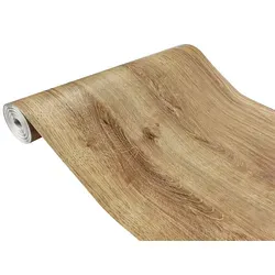 Klebefolie Möbel 67x1500 cm - Ribbeck Eiche - Möbelfolie Holzoptik selbstklebend - PVC Folie für kreative Raumgestaltung - Selbstklebende Folie ... - Beige/Hellbraun