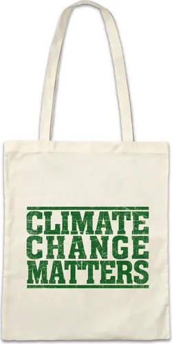 Urban Backwoods Climate Change Matters, Stofftasche, Farbe: Beige