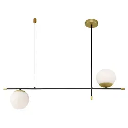 Maytoni Pendelleuchte – Stilvolle Hängelampe aus Metall und Glas - Elegante Pendelleuchte in Schwarz, Weiß und Gold für gleichmäßige Lichtverteilung, perfekt für Ihr Zuhause. Ideal für Innenbeleuchtung und moderne Wohnräume.