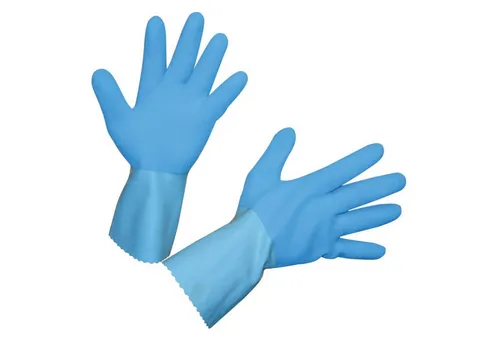 Kerbl Arbeitshandschuhe Kerbl 297259 Latexhandschuh FleTex blau gerauht Größe 11 Handschuhe
