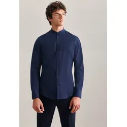 seidensticker Businesshemd Schwarze Rose Slim - Bügelfreies Stehkragenhemd in Dunkelblau - Business- & Abendmode für Herren, aus 100% Baumwolle, pflegeleicht und ideal für einen stets gepflegten Look.