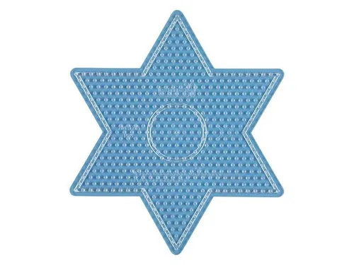 Stiftplatte für Midi Bügelperlen, Stern (groß) Transparent Steckplatte MIDI NEU