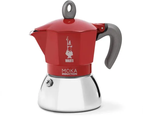 Bialetti Espressokocher 6946 Moka Induktion 4 in rot von Bialetti