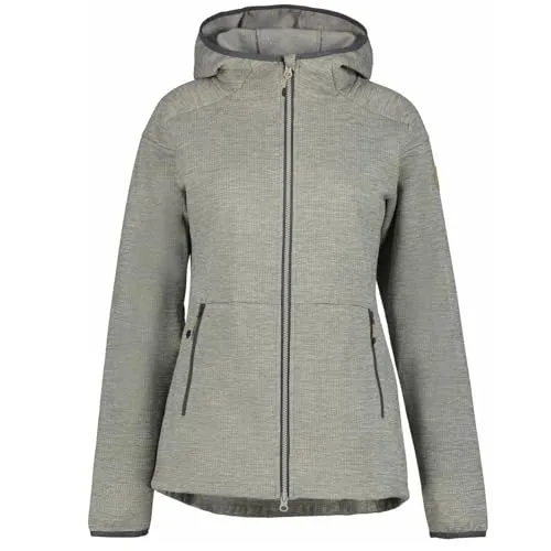 ICEPEAK Millry Midlayer mit Kapuze für Damen, Farbe:Grau, Größe:M