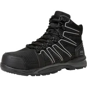 Helly-Hansen Sicherheitsschuhe Manchester MID S3 - Unisex Stiefel, Gr. 43 - Wanderschuhe mit Sicherheitsklasse S3, ideal für Bau und Industrie. Strapazierfähiges, atmungsaktives Material und metallfreier Durchtrittschutz sorgen für Sicherheit und Komfort.