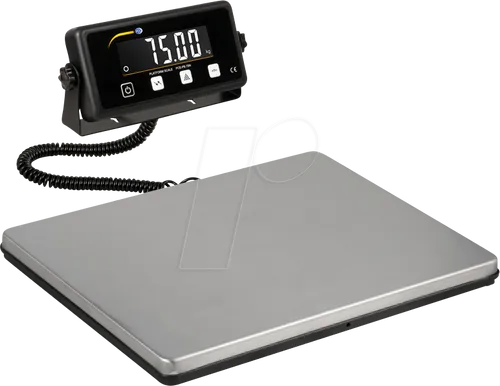 PCE Digitalwaage PB 75N – Präzise Paketwaage bis 75kg - Waagen mit Zählfunktion zur Stückzahlbestimmung und großer Wiegefläche (39x35 cm). Inklusive Wandmontagehalterung und integrierter Abschaltautomatik für effizienten Einsatz.