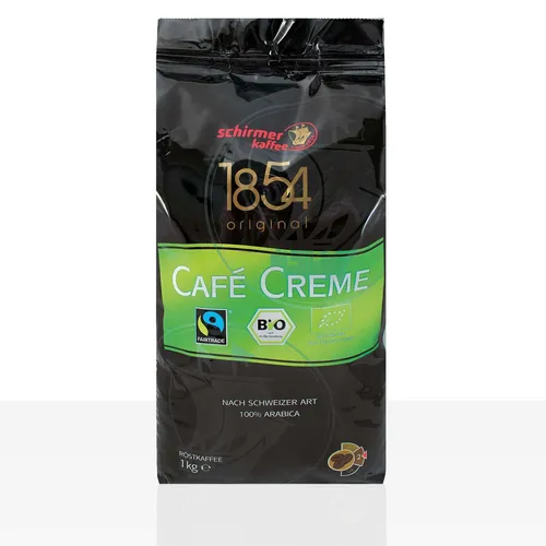 Schirmer Kaffeebohnen 1854 TransFair Cafe Creme Bio Fairtrade 1kg