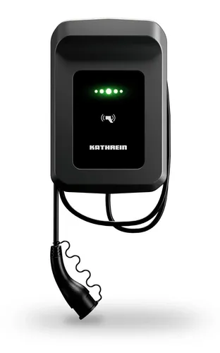 Kathrein Wallbox AC40-11-C750-A – 11kW mit 7,5m Kabel - Wallbox für Elektrofahrzeuge mit 11 kW Ladeleistung, inklusive 7,5 m Kabel. Ideal für Zuhause, schnell und effizient. Hergestellt in Deutschland mit 2 Jahren Garantie.