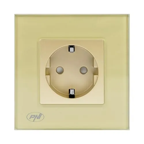 PNI WP101G Einbauspot mit Glasrahmen Gold Gold 16A 3000W in gold von PNI