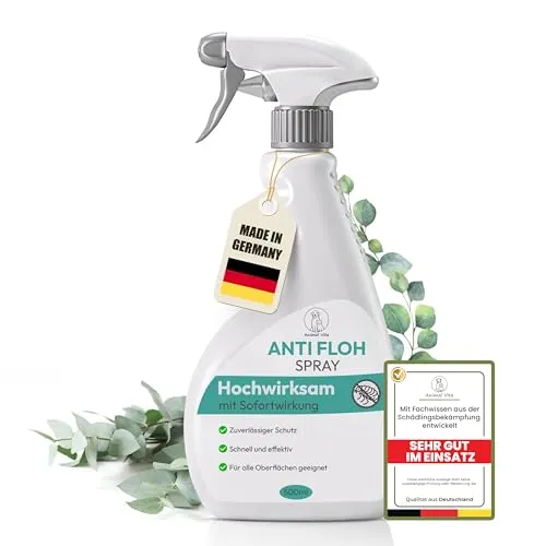 Animal Vita® Flohspray für Wohnung und Möbel [TESTURTEIL SEHR GUT] gegen Flöhe bei Hunden und Katzen