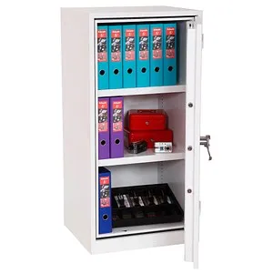 Phoenix Tresor Fire Ranger FS1511K MKII S2, Feuerschutztresor mit Doppelbartschloss - Zertifizierter Feuerschutztresor mit Sicherheitsstufe S2, schützt Dokumente bis 30 Minuten bei 500°C. Platz für 18 Ordner, inkl. hochwertigem Doppelbartschloss und höhenverstellbaren Fachböden.