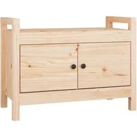 vidaXL Flurbank 80x40x60 cm aus massivem Kiefernholz - Drohnen - Schaffe Ordnung im Flur mit dieser stilvollen Flurbank aus massivem Kiefernholz, die Stauraum für Schuhe und persönliche Gegenstände bietet und gleichzeitig als Sitzgelegenheit dient.