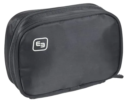 ELITE BAGS Phial Ampullarium schwarz - Sterilisationsbeutel, thermoisoliert und bietet Platz für bis zu 49 Ampullen auf vier übersichtlichen Ebenen.