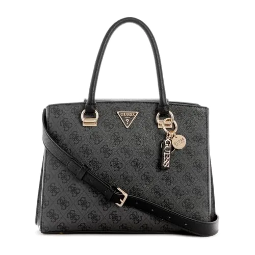 GUESS Women Noelle Girlfriend Satchel Bag, CLO in schwarz von GUESS