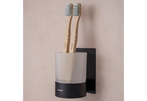 Dolvhin Zahnputzbecher Wandmontage in schwarz von Dolvhin