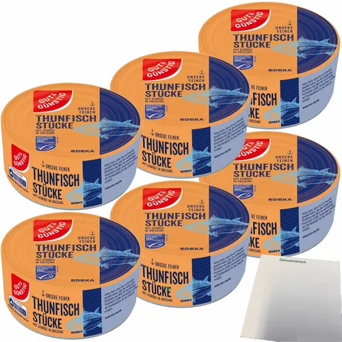 Gut&Günstig Thunfischstücke mit Gemüse in Dressing 6er Pack 6x185g Dose usy