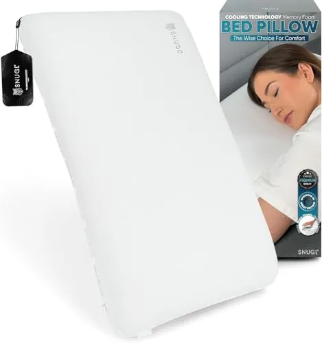 SNUGL Kühlendes Memory Foam Kissen – Ergonomisches Seitenschläferkissen für optimalen Schlafkomfort