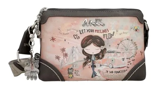 Anekke Peace & Love Crossbody Bag Pink