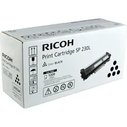 RICOH Type SP 230L schwarz Toner - Originaltoner für SP 230DNw und SP 230SFNw, druckt bis zu 1.200 Seiten in hoher Qualität