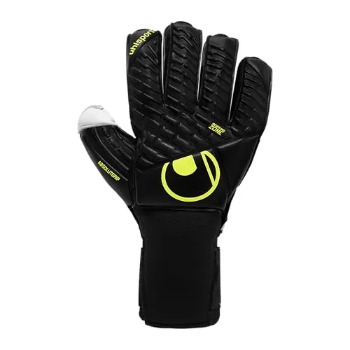uhlsport Torwarthandschuhe FM Absolutgrip Flex Frame Carbon gelb|schwarz Größe 10 - Hochwertige Torwarthandschuhe mit Flex Frame für optimale Beweglichkeit. Hervorragender Grip und Haltbarkeit, ideal für den professionellen Einsatz auf dem Platz.