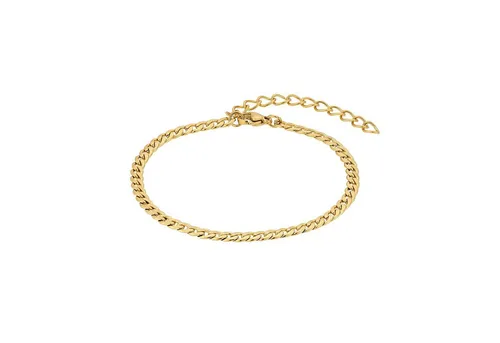 Heideman Armband Sascha goldfarben - Stilvolle Armkette für Männer - Edelstahlarmbänder mit modernem Design, goldfarbener Oberfläche und verstellbarer Länge für perfekten Sitz. Ideal für Layering und jedes Outfit.